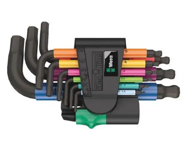 Set surubelnite hexagonale Wera 05133164001, 9 piese (Multicolor)