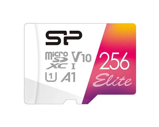 Card de memorie Silicon Power Elite, microSDHC, 256GB, Class 10, UHS-I U1, V10, A1 + Adaptor SD