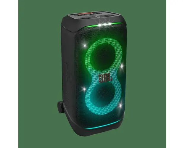 Sistem audio portabil JBL Partybox Stage 320, 240W RMS, Baterie detasabila, IPX4, Auracast, AI Sound Boost