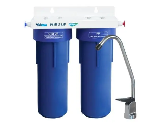 Sistem de filtrare apa Valrom PUR 2 UF, 10inch (Albastru)