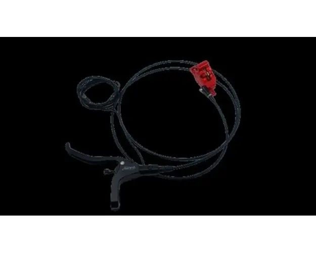 Sistem franare hidraulica stanga etrier + maneta + tub pentru trotinete electrice