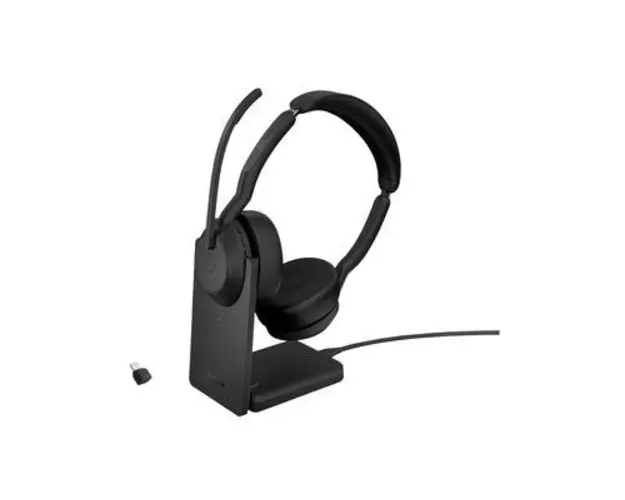 Casti Call Center Jabra Evolve2 55 Link380c, USB-C, MS, Stereo, Stand incarcare (Negru)