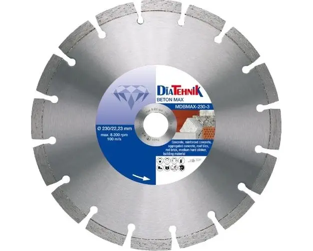 Disc diamantat Smart Quality MDBMAX-250-6, 250 x 30/25.4 mm (Argintiu)