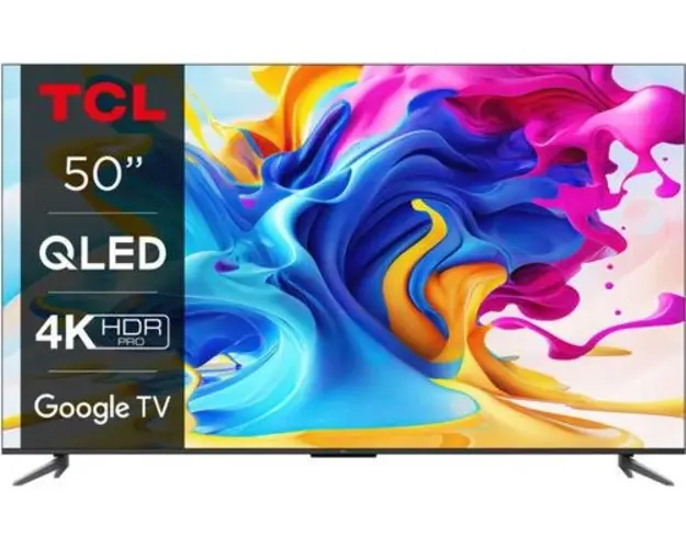 Televizor QLED TCL 127 cm (50inch) 50C645, Ultra HD 4K, Smart TV, WiFi, CI+
