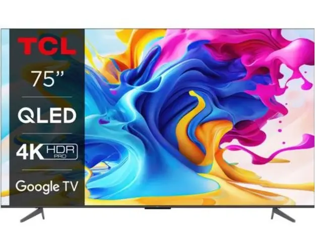 Televizor QLED TCL 190 cm (75inch) 75C645, Ultra HD 4K, Smart TV, WiFi, CI+