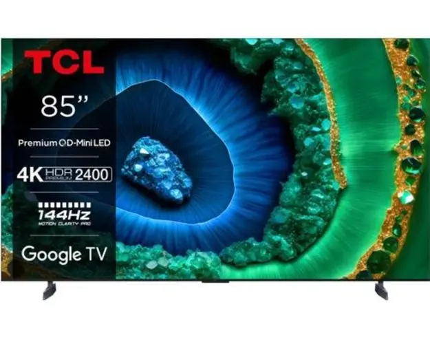Televizor QD-Mini LED TCL 216 cm (85inch) 85C955, Ultra HD 4k, Smart TV, WiFi, 144 Hz, CI+