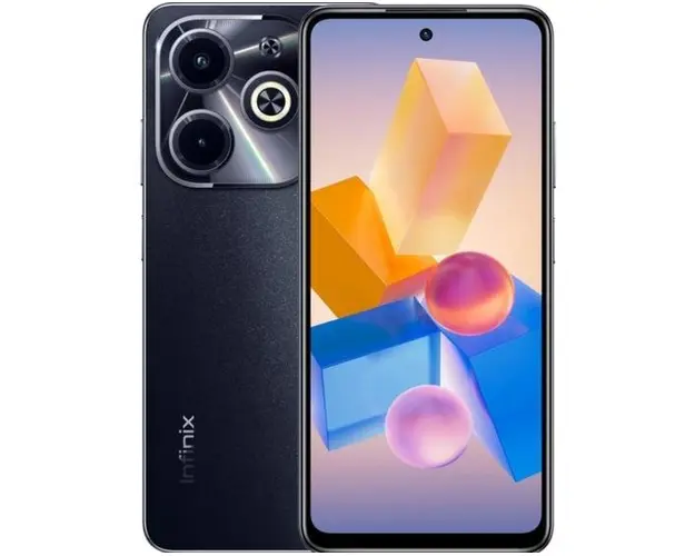 Telefon Mobil Infinix Hot 40i, Procesor Unisoc T606, IPS LCD 6.56inch, 4GB RAM, 128GB Flash, Camera Duala 50 + 0.08 MP, Wi-Fi, 4G, Dual Sim, Android (Negru)