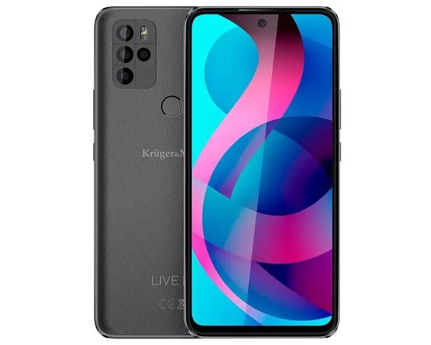 Telefon Mobil Kruger&Matz LIVE 10S, Procesor MT6771T Octa-Core, IPS 6.67inch, 8GB RAM, 256GB Flash, Camera Quad 48+5+5+2MP, Wi-Fi, 4G, Dual Sim, Android (Negru)