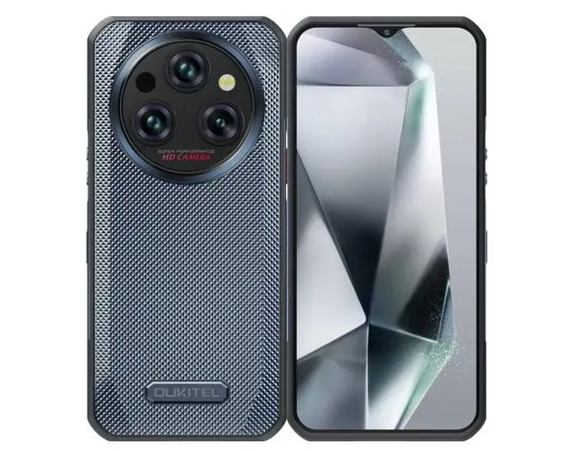 Telefon Mobil Oukitel WP35, Procesor Mediatek Dimensity 6100+ Octa-Core, IPS LCD 6.6inch, 8GB RAM, 256GB Flash, Camera Duala 64 + 8 MP, Wi-Fi, 5G, Dual SIM, Android (Gri)