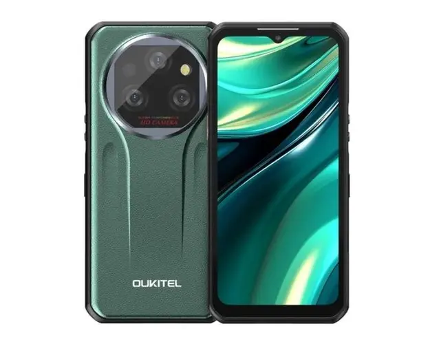 Telefon Mobil Oukitel WP39, Procesor Mediatek Dimensity 6100+ Octa-Core, IPS LCD Capacitive touchscreen 6.6inch, 6GB RAM, 256GB Flash, Camera Tripla 64 + 8 + 2 MP, 5G, Wi-Fi, Dual SIM, Android (Verde)