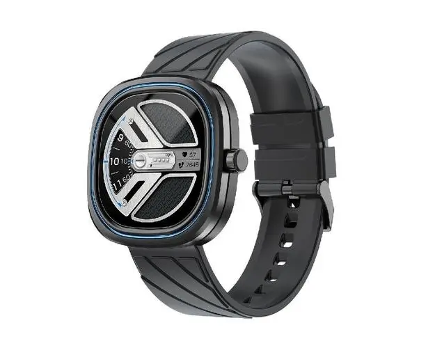 Smartwatch Doogee DG Ares, Ecran LCD HD 1.32inch, Bluetooth, Ritm cardiac, Saturatie oxigen, Monitorizare somn, Memento sedentarism, Android/iOS, Notificari, 300mAh (Gri)