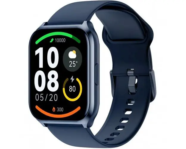 Ceas activity tracker Haylou LS02 Pro, Ecran 1.85inch, BLuetooth, 100 moduri sport, Waterproof IP68, Autonomie 20 zile (Albastru)