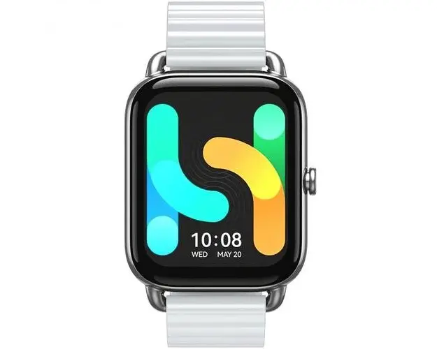 Smartwatch Haylou RS4 Plus LS11, Ecran AMOLED 1.78inch, Curea Magnetica, IP68, Saturatie oxigen, 105 moduri sport (Argintiu)