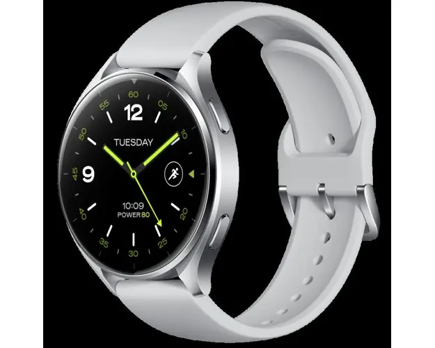 Smartwatch Xiaomi Watch 2, Ecran AMOLED 1.43inch, 2GB RAM, 32GB Flash, Bluetooth, Wi-Fi, GPS, Waterproof 5 ATM, Google Wear OS, Curea TPU (Argintiu)