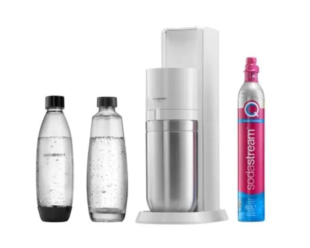 Aparat de preparat sifon SodaStream Duo Standard, 2x Sticla 1 l (Alb)