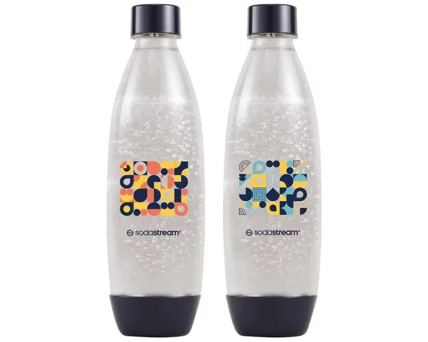 Set 2 sticle SodaStream Fuse Bubble Mosaic, 2 x 1 l (Multicolor)