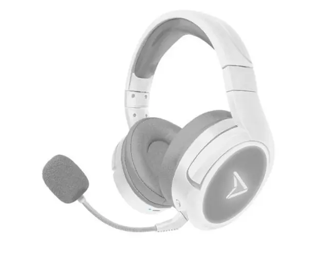 Casti Gaming Steel Play Impulse, Microfon detasabil, Cu fir si Bluetooth (Alb)