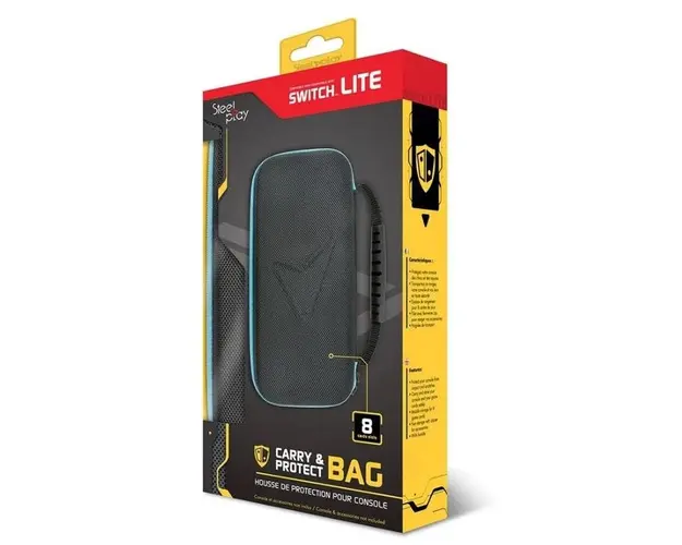 Husa protectie si transport Steel Play, Pentru Switch Lite (Negru/Albastru)