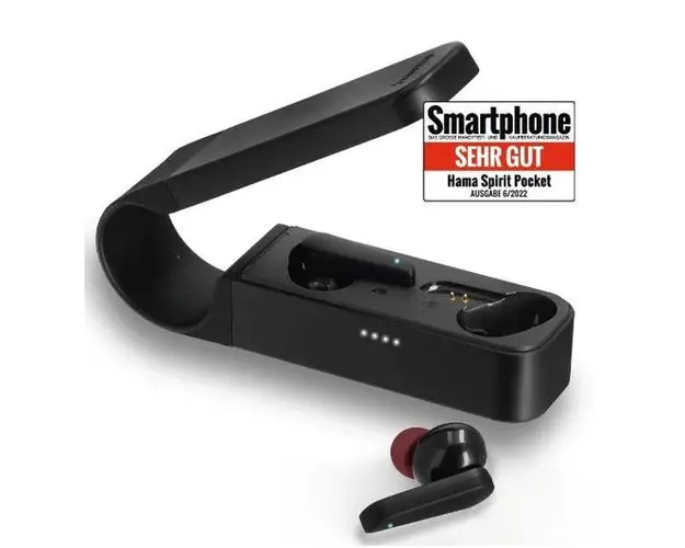 Casti True Wireless Hama Spirit Pocket, Bluetooth, Microfon (Negru)