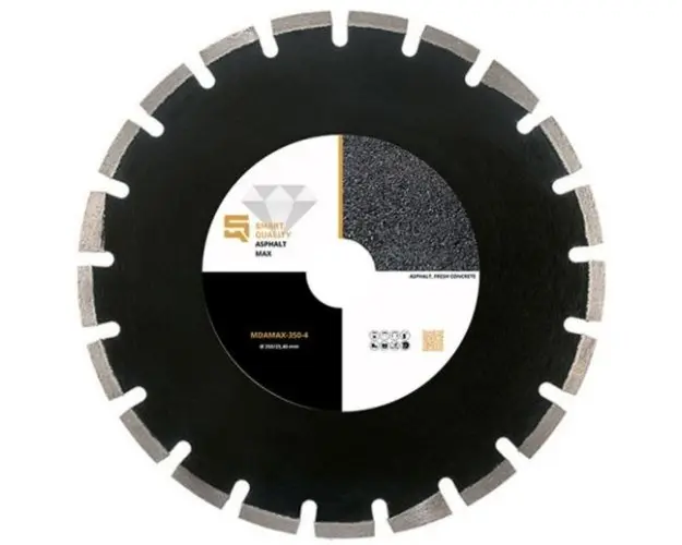 Disc diamantat Smart Quality MDAMAX-300-4, 300 mm, pentru asfalt (Negru)