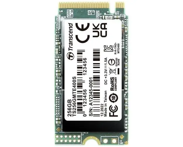 SSD Transcend MTE400S, 256GB, M.2 2242, PCIe Gen3 x4 NVMe