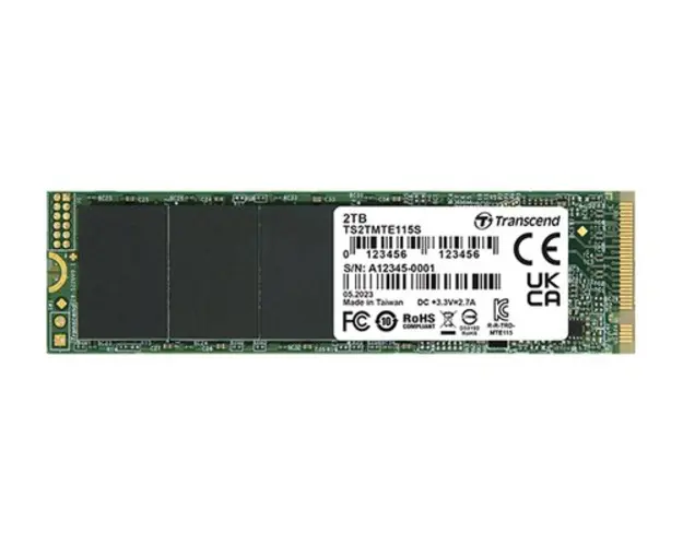 SSD Transcend MTE115S, 2TB, M.2 2280, PCIe Gen3 x4 NVMe