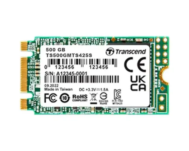 SSD Transcend MTS425S, 500GB, M.2 2242, 3D NAND, SATA3