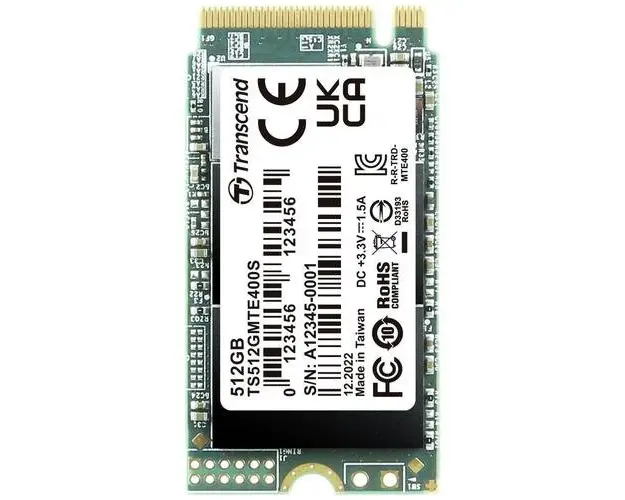 SSD Transcend MTE400S, 512GB, M.2 2242, PCIe Gen3 x4 NVMe