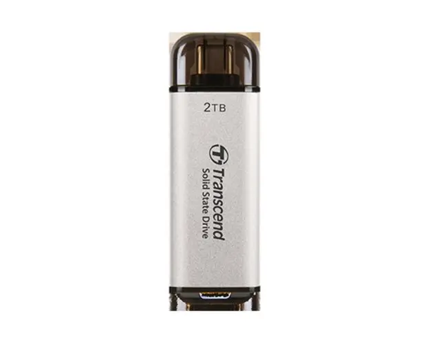 SSD Extern Transcend ESD300S, 2TB, USB Type-C 10Gbps (Argintiu)