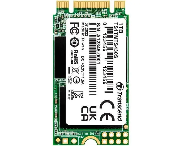 SSD Transcend 430S, 1TB, M.2 2242, SATA III
