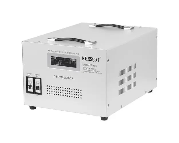 Stabilizator de tensiune servomotor KEMOT URZ3426, 10000VA/7000 W, 2 x Schuko