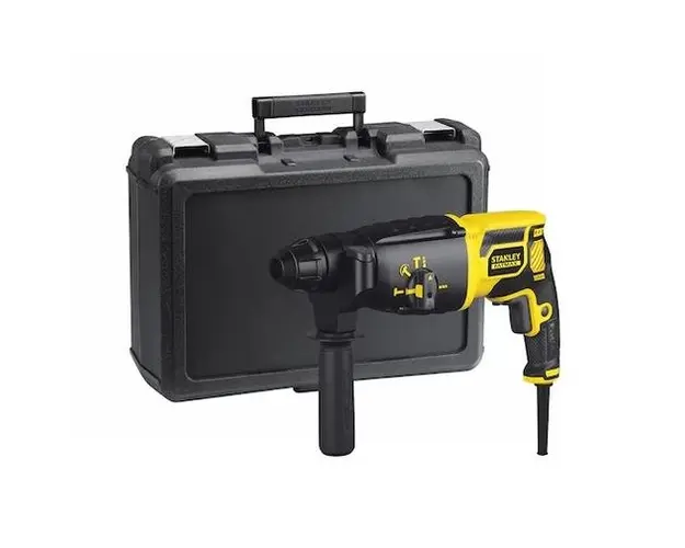 Ciocan rotopercutor Stanley FME500K-QS, SDS Plus, 750 W, 1050 rpm, 1.8 J, Valiza (Galben/Negru)