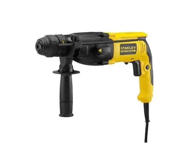 Ciocan rotopercutor Stanley SFMEH210K-QS, SDS Plus, 800 W, 1250 RPM, 2.4 J, 26 mm, valiza (Galben/Negru)