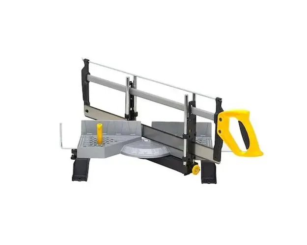 Fierastrau pentru unghiuri Stanley 1-20-800, 560 mm + suport metalic (Argintiu/Negru)