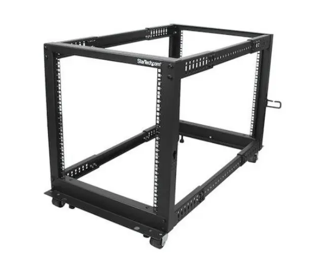 Rack de podea StarTech 4POSTRACK12U, 22-40inch, 12U (Negru)