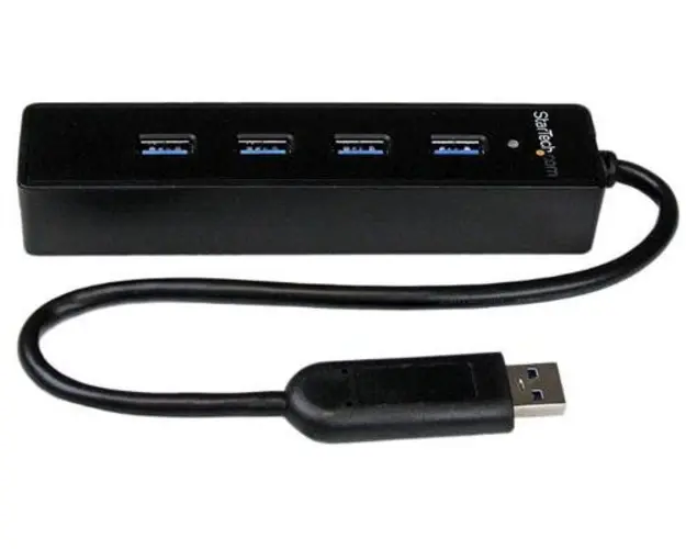 Hub USB StarTech ST4300PBU3, USB Type-A, 4 porturi USB Type-A (Negru)