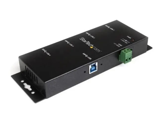Hub USB StarTech ST4300USBM, 4 porturi (Negru) 