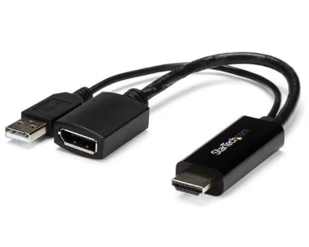 Cablu StarTech HD2DP, HDMI, DisplayPort, 4K/30Hz (Negru) 
