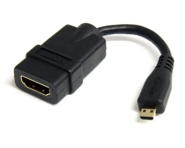 Adaptor video StarTech HDADFM5IN, HDMI, Micro HDMI, 4K (Negru)