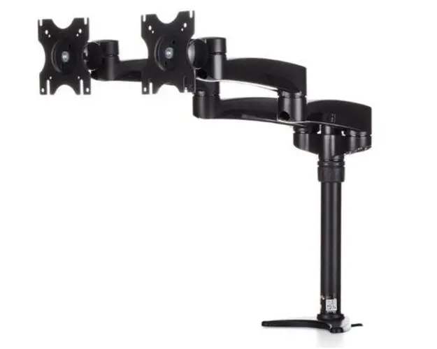 Suport 2 monitoare StarTech ARMDUAL, 24inch, 13.6kg/monitor, Pivot (Negru) 