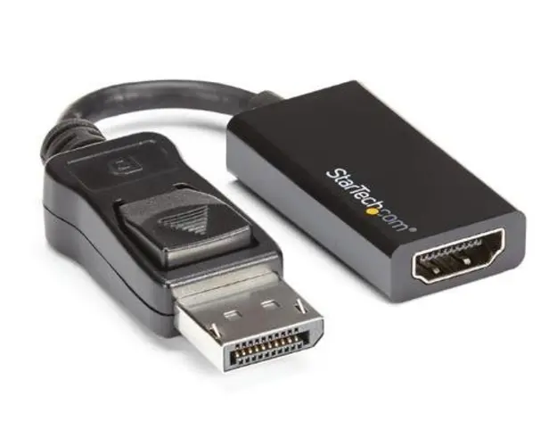 Adaptor video StarTech DP2HD4K60S, DisplayPort 1.4, HDMI 2.0, 4K/60Hz (Negru)