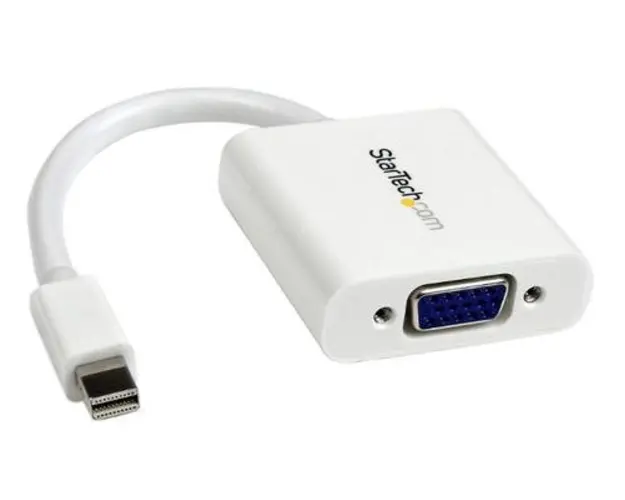 Adaptor video StarTech MDP2VGAW, VGA, Mini-DisplayPort, 1080p (Alb)