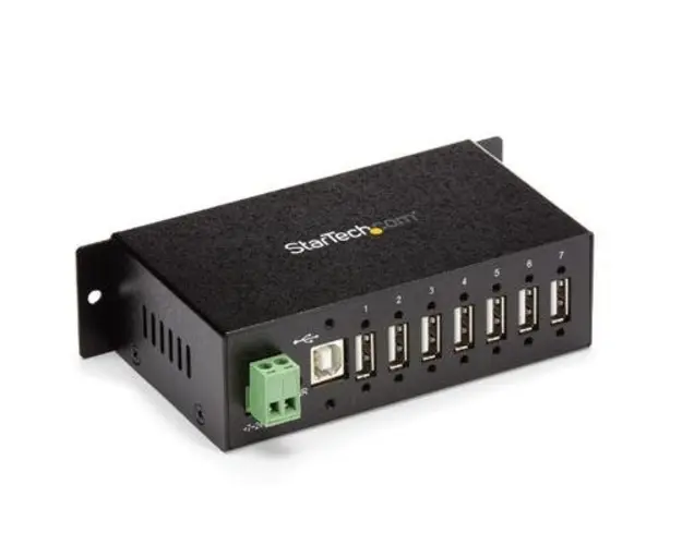 Hub USB StarTech ST7200USBM, 7 porturi USB Type-A (Negru) 