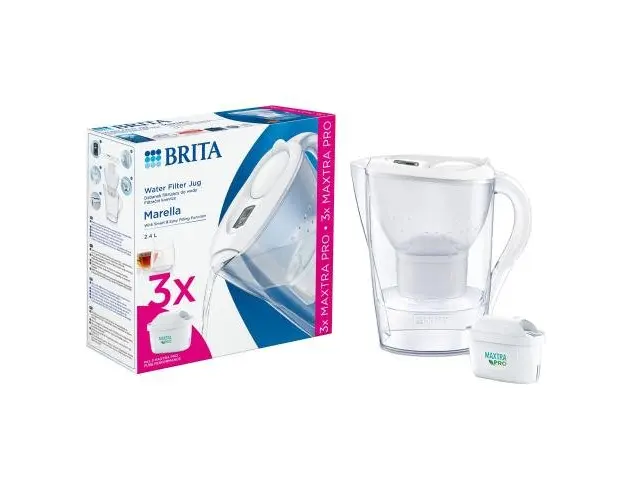 Starter pack BRITA Marella 2.4 L + 3 filtre Maxtra PRO (Alb)