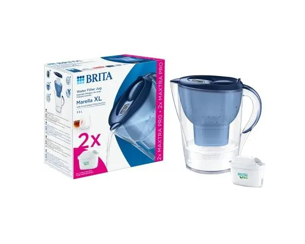 Starter pack BRITA Marella XL 3.5 L + 2 filtre Maxtra PRO (Albastru)