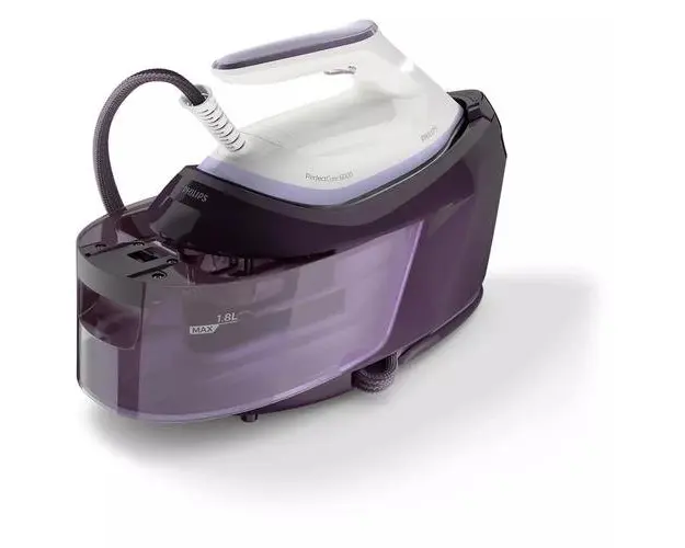 Statie de calcat cu abur Philips PSG6024/30, 2400W, 1.8 L, SteamGlide Plus (Alb/Mov)