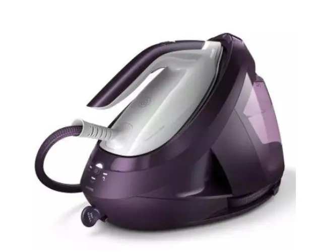 Statie de calcat Philips PSG8050/30, 1.8 L, Rezervor detasabil, Oprire automata Sistem Easy De-Calc (Alb/Mov)