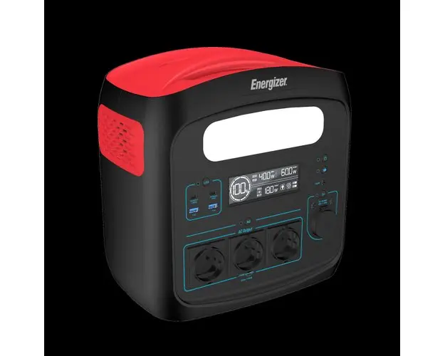 Statie de incarcare electrica Energizer PPS960W1, 700 W, 6 porturi incarcare (Negru/Rosu)