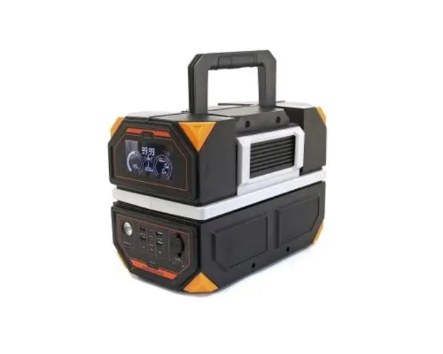 Statie incarcare Technaxx TX-231, 917 Wh, 1200 W, USB-C, USB-A, 2x230 V, Priza auto, incarcare auto/AC/solara(optional) (Negru/Portocaliu)