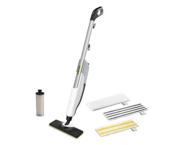 Aparat de curatat cu aburi Karcher SC 2 Upright AE 1.513-509.0, 1600 W, Recipient 0.4 l detasabil, Cablu alimentare 5m (Alb/Gri)